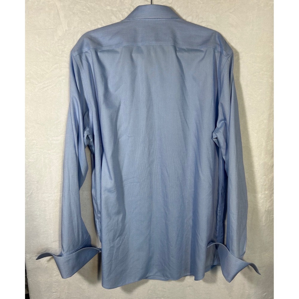 Banana Republic Royal Oxford Slim Fit No Iron Shirt Mens XL Blue French Cuff - Picture 3 of 11